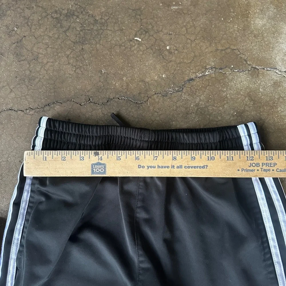Adidas Track Pants Kids L 14/16 Black Good 3-Stripe Cuffed Joggers